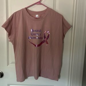 Ladies t-shirt for Breast cancer awareness /sz XL/TG pink